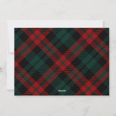 Elegante minimalistische vrolijke kerstgroet feestdagenkaart (Achterkant)