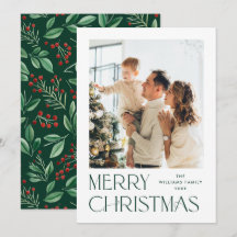 Elegante minimalistische vrolijke kerstgroet foto