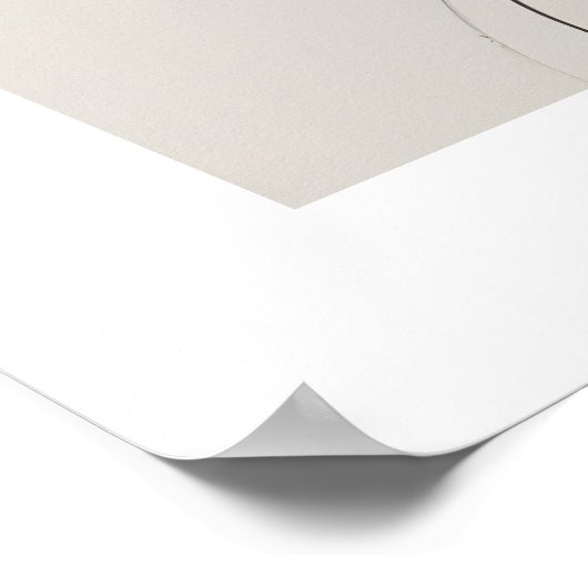 Elegante minimalistische Vrouw portretlijn kunst Poster (Hoek)