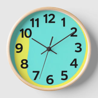 Elegante minimalistische wandklok
