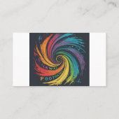 Elegante minimalistische wandplank visitekaartje (Achterkant)