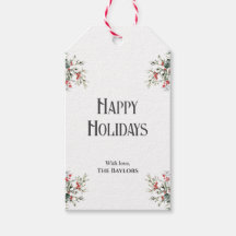 Elegante Minimalistische Waterverf Hulst Festive