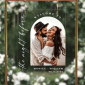 Elegante minimalistische welkom repetitie diner fo acryl bord