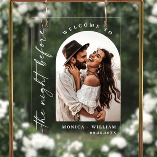 Elegante minimalistische welkom repetitie diner fo acryl bord