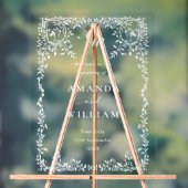 Elegante Minimalistische WELKOM Trouw Acryl Bord (Neutraal)