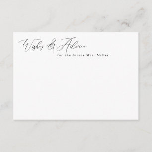 Elegante minimalistische wensen & advies Kaarten