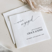 Elegante minimalistische We're Engagement Party