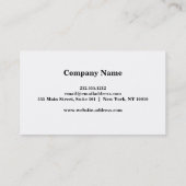 Elegante minimalistische White Gold Line advocaat Visitekaartje (Achterkant)