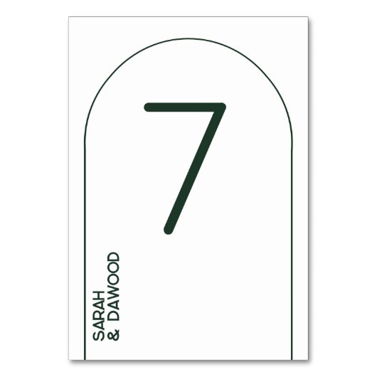 Elegante minimalistische witte groene moslim bruil kaart (Voorkant)