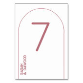 Elegante minimalistische witte rose gouden moslim kaart (Achterkant)