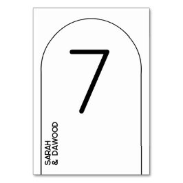 Elegante Minimalistische Witte Zwarte Moslim Bruil Kaart