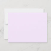 Elegante minimalistische zachte Paarse save the da Save The Date (Achterkant)