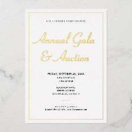 Elegante Minimalistische Zakelijke Bedrijfsgebeurt Folie Uitnodiging