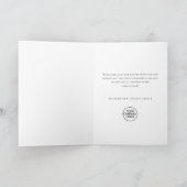 Elegante minimalistische zakelijke kerstgroet feestdagen kaart (Binnen)