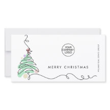 Elegante minimalistische zakelijke kerstgroet