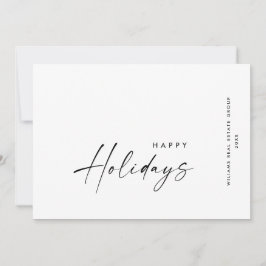 Elegante minimalistische zakelijke kerstgroet feestdagenkaart