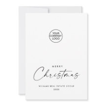 Elegante minimalistische zakelijke kerstgroet