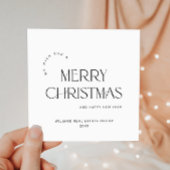 Elegante minimalistische zakelijke kerstgroet feestdagenkaart