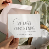 Elegante minimalistische zakelijke kerstgroet feestdagenkaart