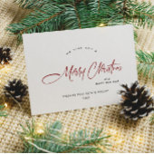 Elegante minimalistische zakelijke kerstgroet feestdagenkaart