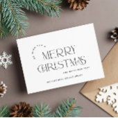 Elegante minimalistische zakelijke kerstgroet feestdagenkaart