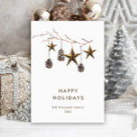 Elegante minimalistische zakelijke kerstgroet feestdagenkaart<br><div class="desc">Elegante minimalistische zakelijke kerstgroet vakantie Kaart.</div>
