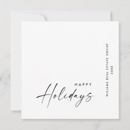 Elegante minimalistische zakelijke kerstgroet feestdagenkaart