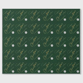 Elegante minimalistische zakelijke Logo kerst Cadeaupapier (Vlak)