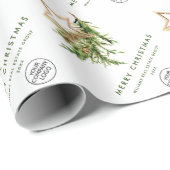 Elegante minimalistische zakelijke Logo kerst Cadeaupapier (Rol Hoek)