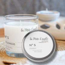 Elegante minimalistische zwart-witte ronde sticker