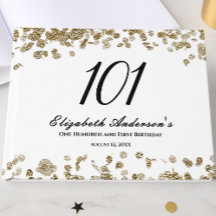 Elegante Minimalistische Zwarte en Gouden 101e Ver