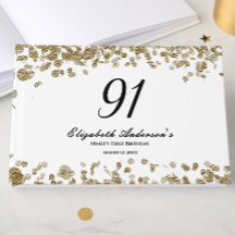 Elegante Minimalistische Zwarte en Gouden 91e Verj
