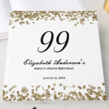 Elegante Minimalistische Zwarte en Gouden 99e Verj