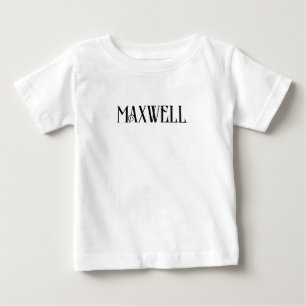 Elegante minimalistische zwarte familienaam