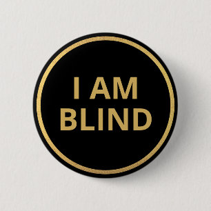 Elegante Minimalistische Zwarte Gouden Tekst Ik Be Ronde Button 5,7 Cm