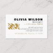 Elegante Minimalistische Zwarte QR-code Visitekaartje (Achterkant)