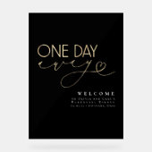 Elegante minimalistische zwarte repetitie diner we acryl bord (Voorkant)