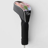 Elegante Minimalistische Zwarte Scriptfoto voor Mo Golfheadcover (Schuin)