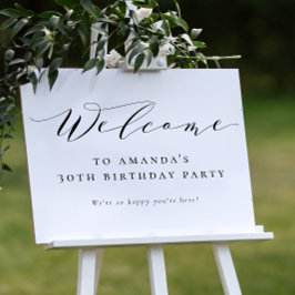 Elegante Minimalistische Zwarte Witte Calligrafie Poster