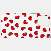 Elegante minnaars Rode hartjes op klassiek wit Case-Mate iPhone Case (Achterkant (horizontaal))