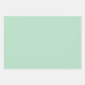 Elegante Mint Green Wrapping Paper Set (Voorkant)