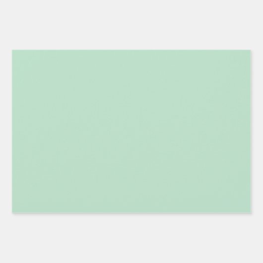 Elegante Mint Green Wrapping Paper Set (Voorkant)