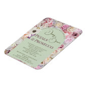 Elegante Mint Groene Bloemboog Zomer Bruids Showe Magneet (Linkerzijde)