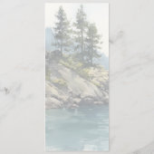 Elegante Mint Minimalistische Menu (Achterkant)