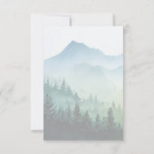Elegante Mint RSVP Kaart (Achterkant)
