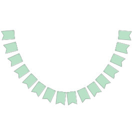 Elegante Mintgroene Bunting Banner