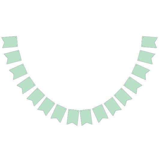 Elegante Mintgroene Bunting Banner (Alle)