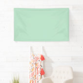Elegante Mintgroene Evenementbanner Spandoek (Insitu)