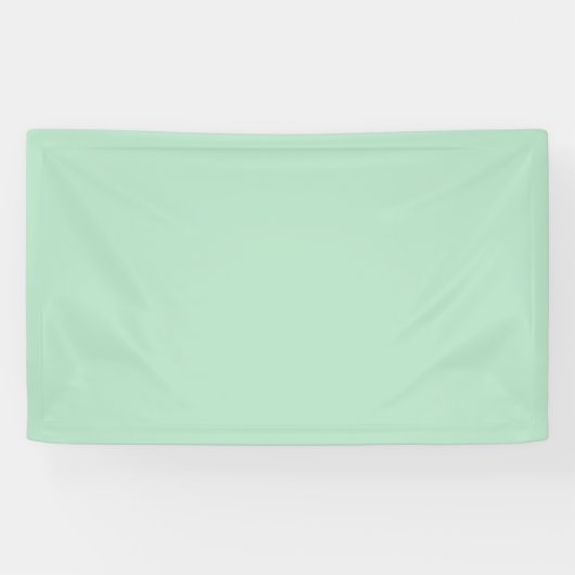 Elegante Mintgroene Evenementbanner Spandoek (Horizontaal)