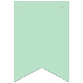 Elegante mintgroene slingersbanner vlaggetjes (Eerste vlag)